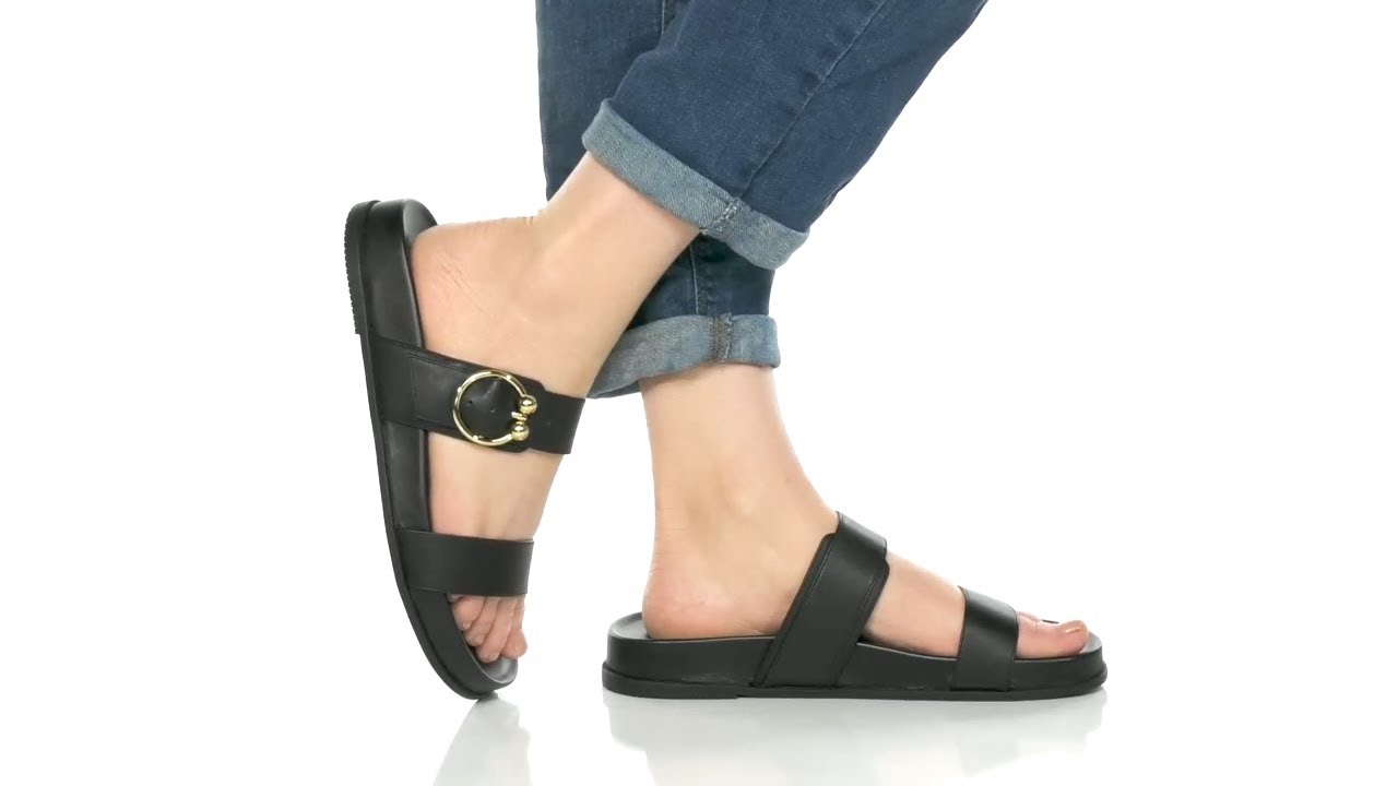 Stuart Weitzman Joni Slide SKU: 9828112 - YouTube