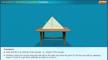 Altitudes of a Triangle, Class 7 Maths | Digital Teacher