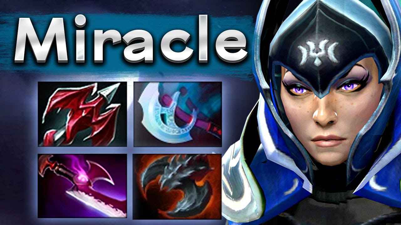 Миракл на Луне с тяжелым стартом для команды! - Miracle Luna 7.34 DOTA 2
