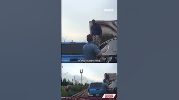 Videos capture moments before garbage truck carjacking