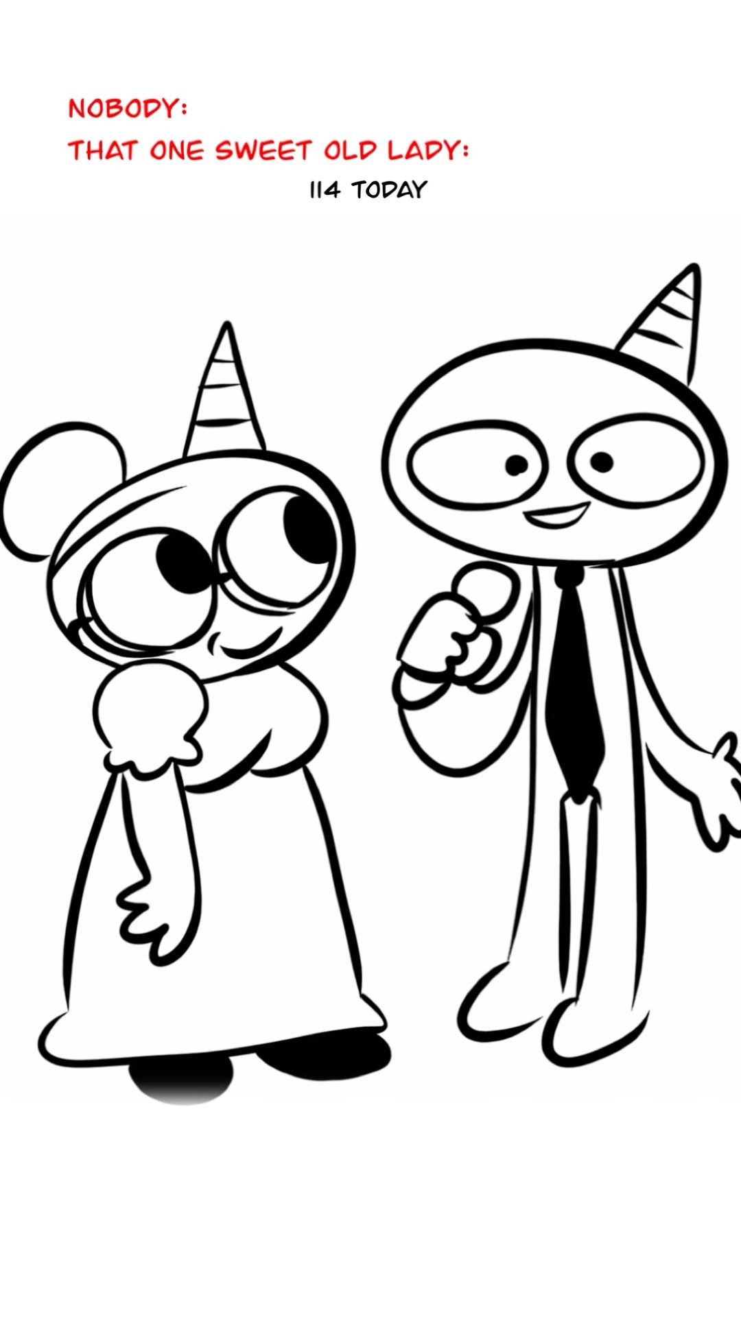 Sweet Old Lady ? (Animation Meme) #shorts