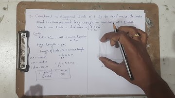 Scales / Problem-3 on Diagonal Scale / Engineering Drawing