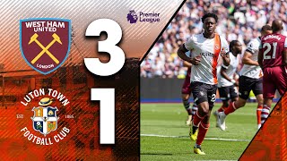 Video highlights for West Ham 3-1 Luton