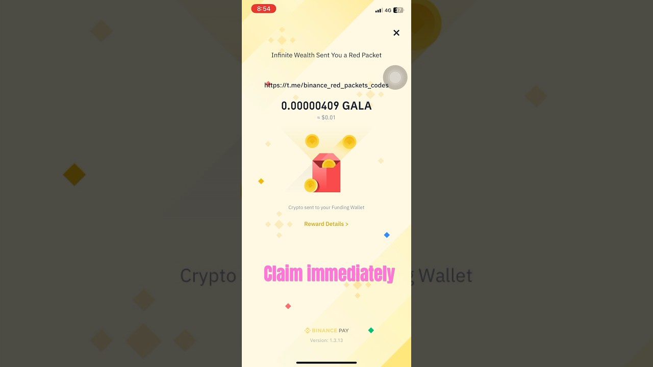 23 Jan | Red packet Code In Binance Today | Claim GALA | Free gift🎁 