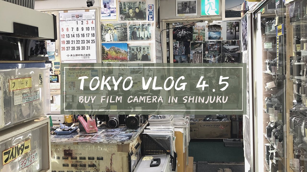 [도쿄워홀vlog]10만원으로 일본 신주쿠 중고 카메라샵에서 필카 사기 대작전(소리작음주의)