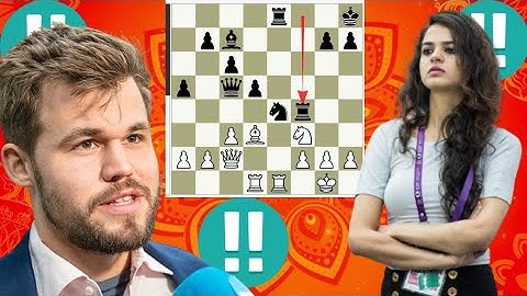 Rare chess game 51 By Magnus Carlsen vs Tania Sachdev
