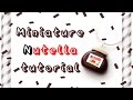 DIY Mini Nutella polymer clay tutorial