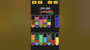 Water sort puzzle level 5965