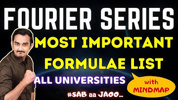 FOURIER SERIES | MOST IMPORTANT FORMULAE | MATHS 3 | ENGINEERING MATHS | SAURABH DAHIVADKAR