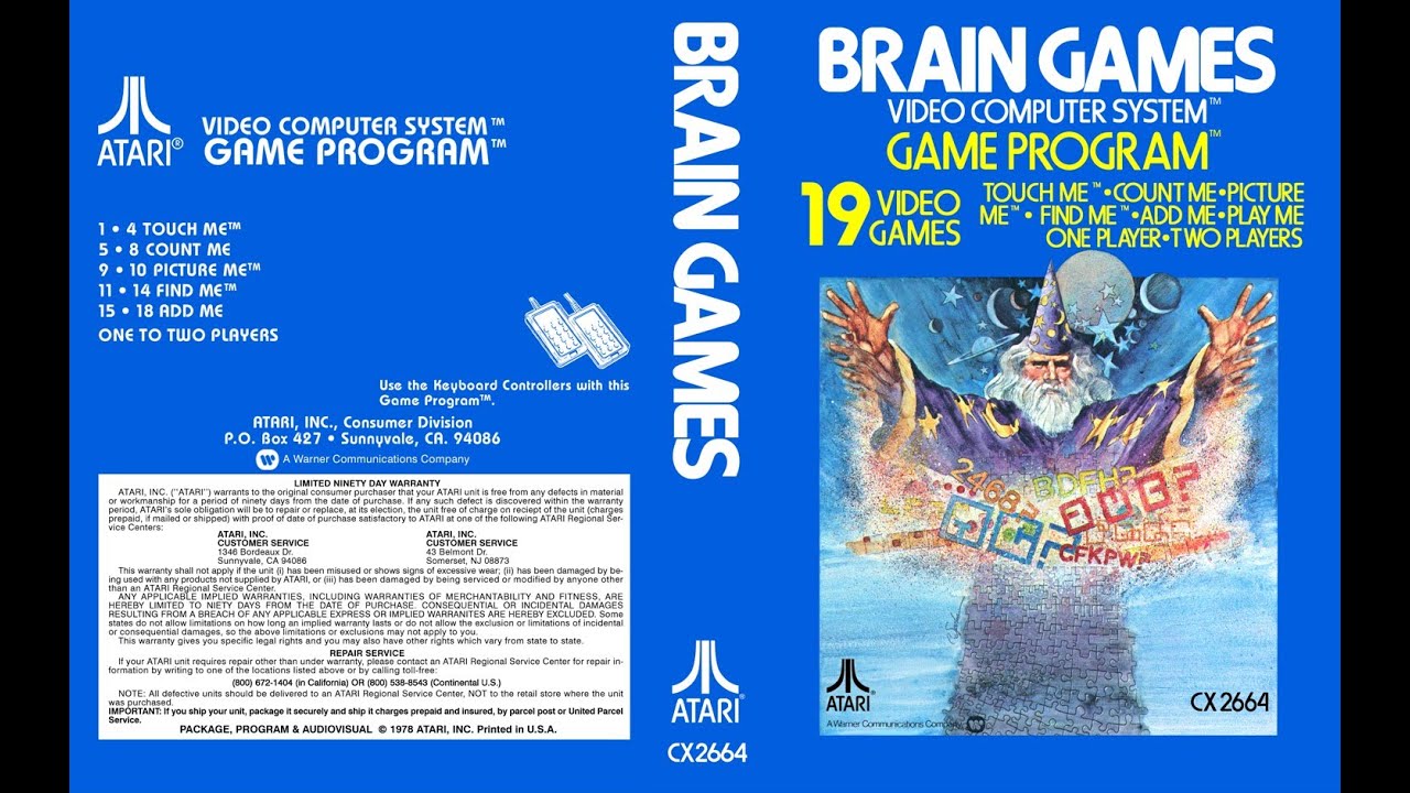 Atari 2600 in 10 minutes: Brain Games (1978) - YouTube Atari 2600 in 10 minutes: Brain Games (1978) - YouTube