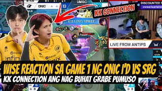 WISE reaction sa game 1 ng ONIC I'D vs SRG KAIRI at KELRA binuhat ang tatlo grabe pumuso sa laro screenshot 4