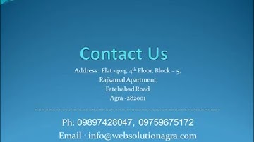 Web Designing Company Agra  | Web Solution In Agra | Web design agra
