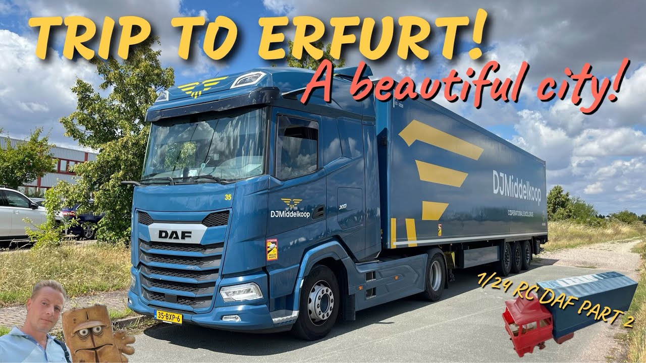 Trip to Erfurt!  A beautiful city with lots of historic sites!  Part 2 of the 1/24 rc DAF..   🚛💨