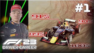 WHAT ARE THESE TYRE OPTIONS? - F1 23 Driver Career Mode Part 1 (F2 Bahrain)