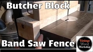 A DIY solution for re-sawing on your band saw. I used leftover hardwood butcher block countertop from Ikea, screws, glue, a T-bolt 