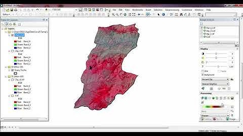 Clip Landsat Imagery in ArcMap Software
