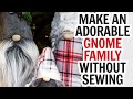 How to Make a Cone Gnome Family - Easy DIY Christmas Gnome Tutorial from Ruffles and Rain Boots