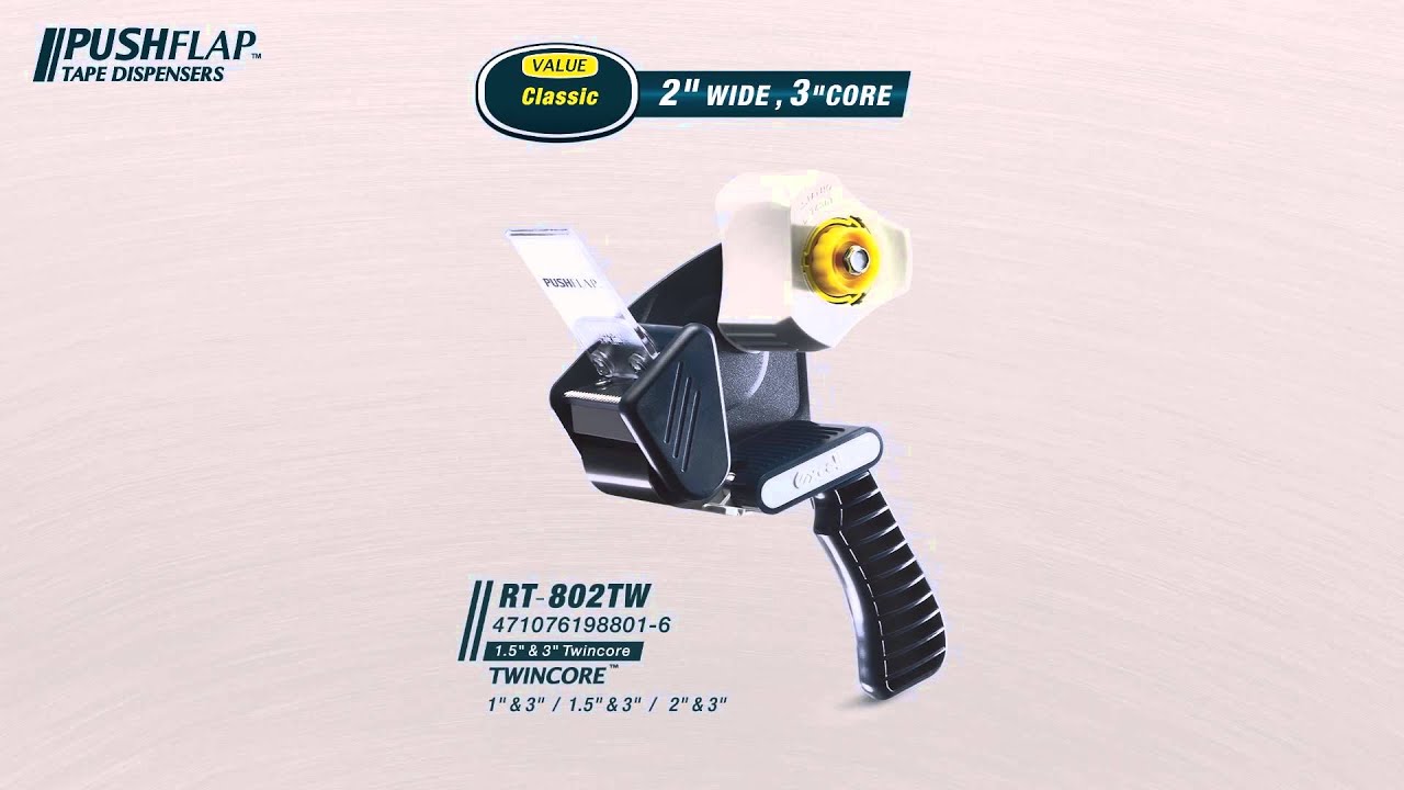 Steel Metal & Push Flap & Twincore of Tape Gun By Excell RT838 YouTube