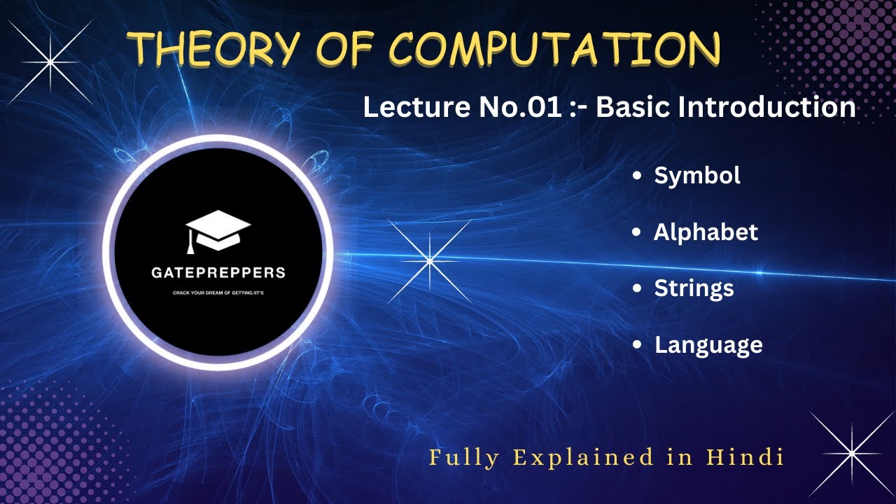 Lecture No 01 Basic Concepts || Symbols, Alphabets, Strings , Languages ...
