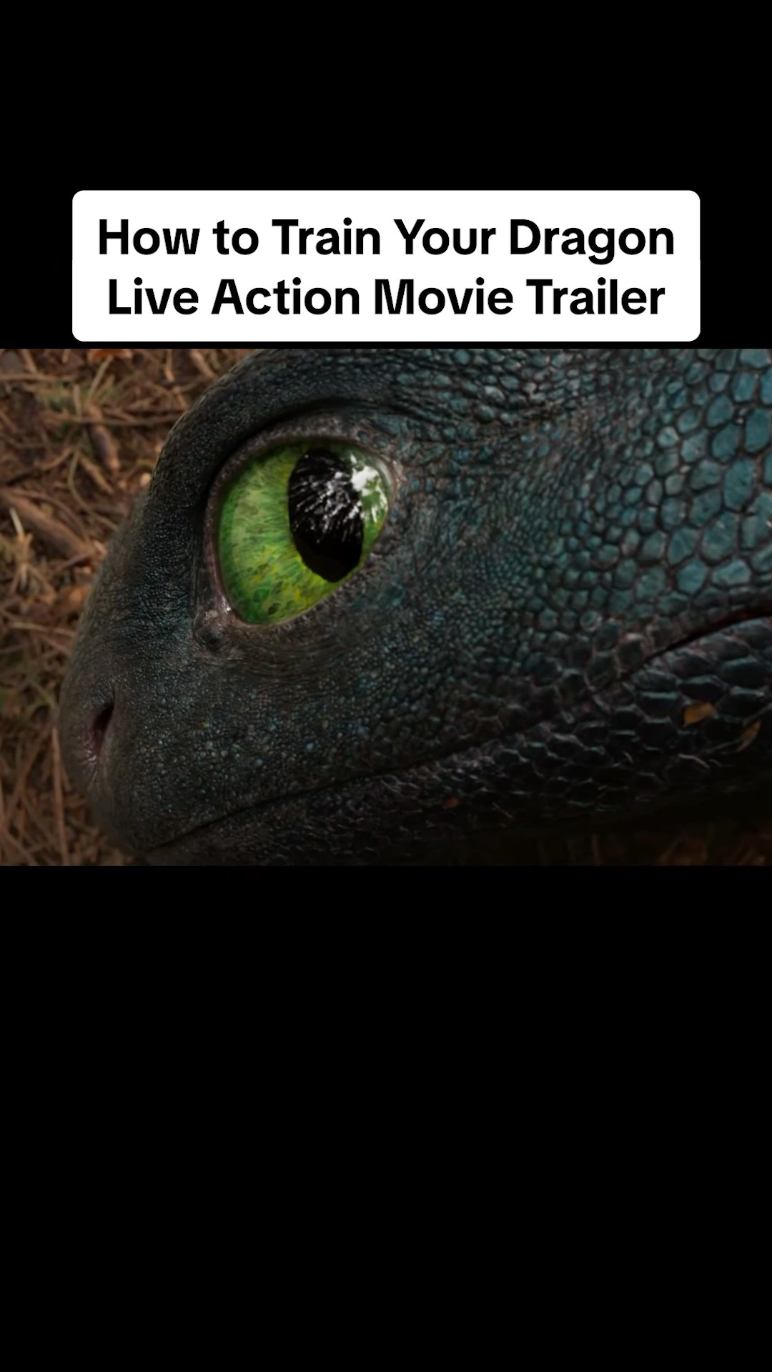 Fun Fact: Toothless in “live-action” is animated! #httyd #howtotrainyourdragon #liveaction #movie