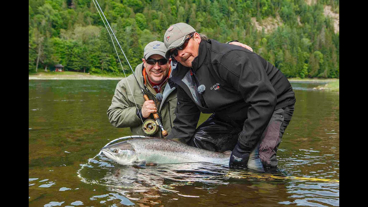 fly fishing rod holder Giant Atlantic Salmon | Glen Eden Lodge