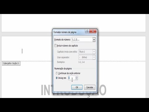 Como Colocar Numeração no Word a partir de determinada Página - YouTube
