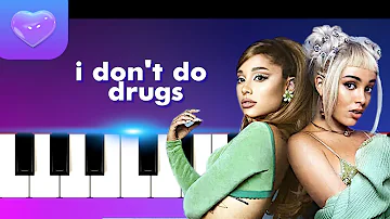 Doja Cat, Ariana Grande - I Don't Do Drugs | Piano Tutorial