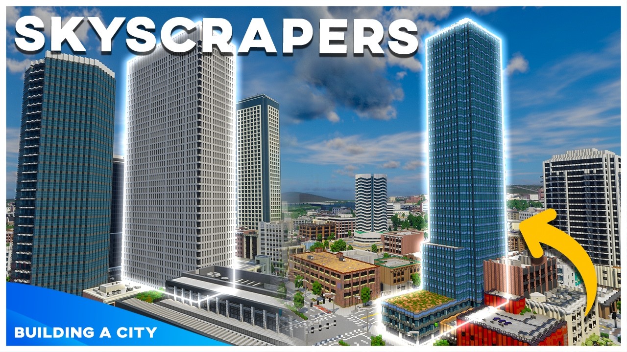 New Skyscrapers! - Building A City #165 [Minecraft Timelapse] - YouTube