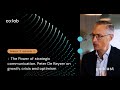 De kracht van strategische communicatie. Peter De Keyzer over groei, crisis en optimisme