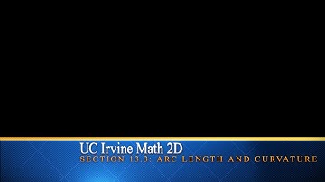 UC Irvine Math 2D Section 13.3