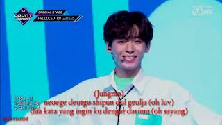 Produce X 101 (Crayon) Pretty Girl special stage Mcountdown (Lirik   Sub Indo)