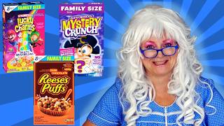 Granny Tried The New Mystery Cereal! (Granny McDonald Taste Test)