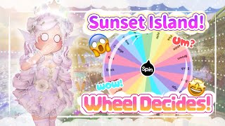✨A Wheel Decides My Sunset Island Outfit in Royale High!✨