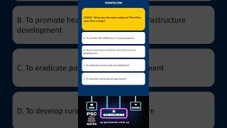 Gk Mcq Quiz  What Was The Main Motive Of Third Five Year Plan
