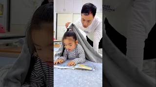 She Was Pretending to Study... Until Dad Lifted the Blanket