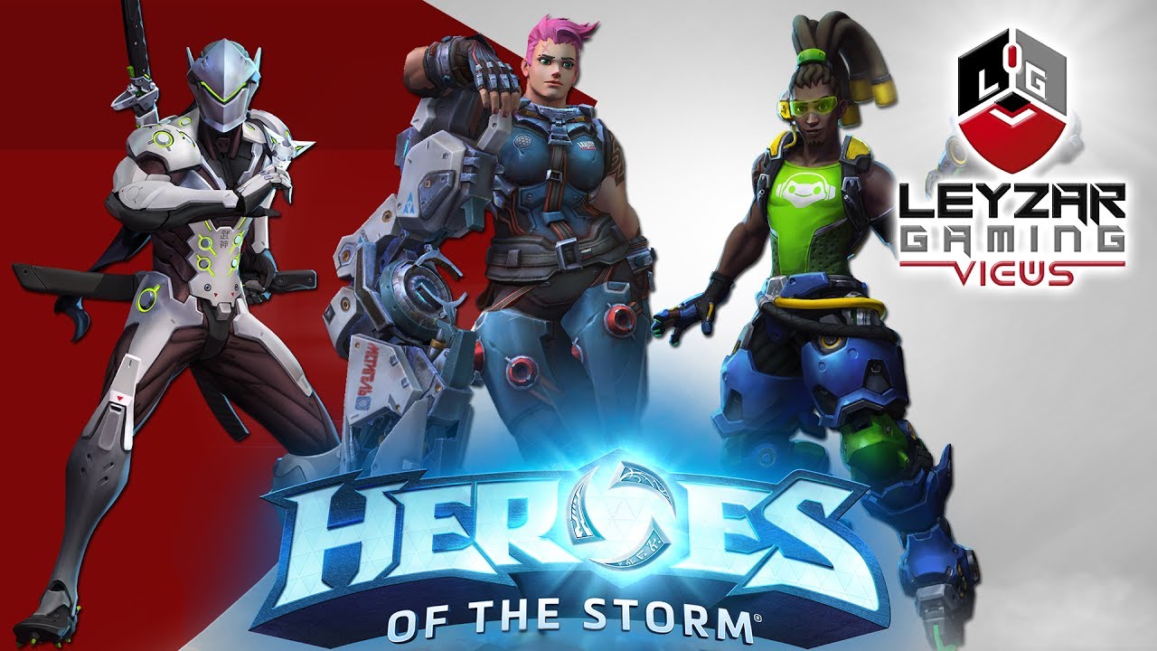 Heroes of the Storm (Gameplay) - Full Overwatch Team (HotS Genji