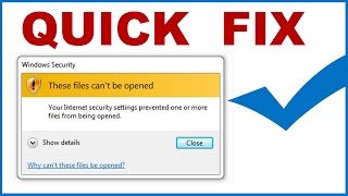 Fix Error "These Files Can't Be Opened"  Internet security settings prevented files from opened[Fix] screenshot 5