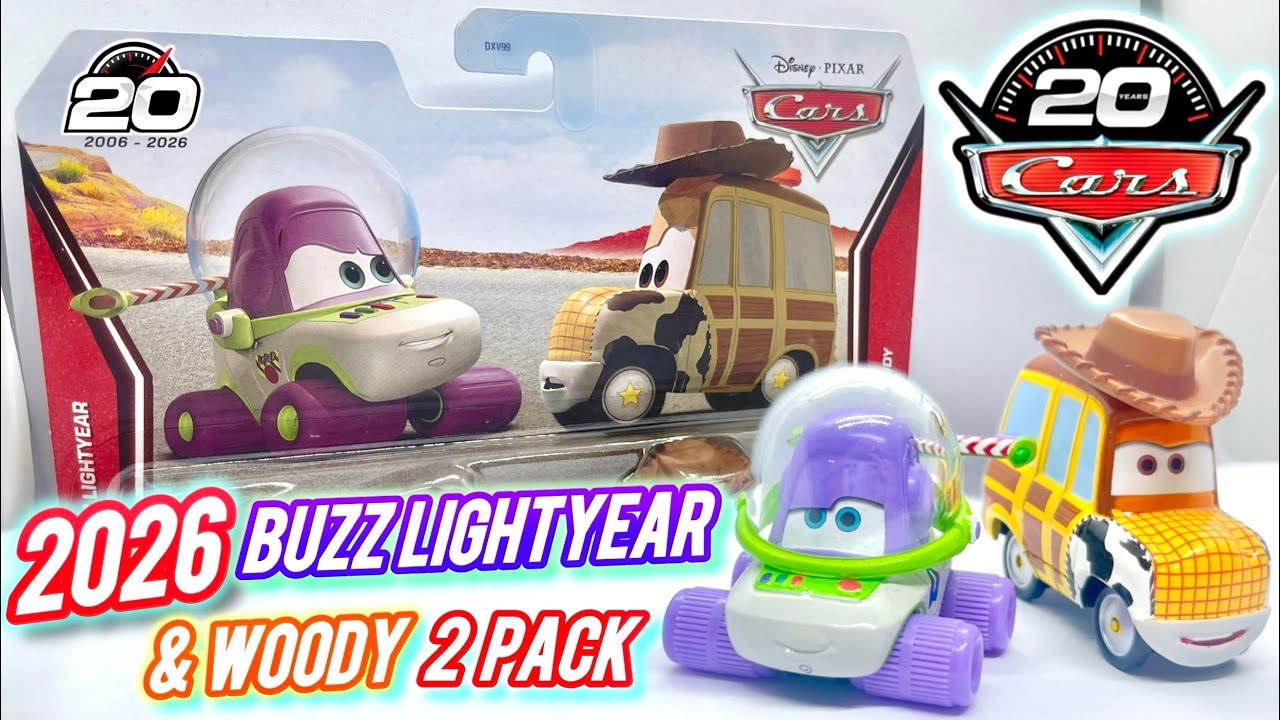 2026 Disney Pixar Cars Woddy & Buzz Lightyear 2 pack - best
