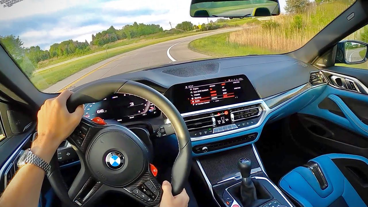 2021 BMW M4 Base 6-Speed Manual - POV First Impressions - YouTube