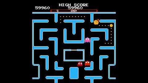 ALL Easy Arcade Mazes - Ms. Pac-Man (Tengen) (NES)  - Vizzed.com GamePlay