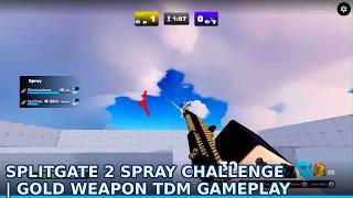 Splitgate 2 Spray Challenge | Gold Weapon TDM Gameplay