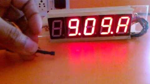 seven segment Clock with temperature display