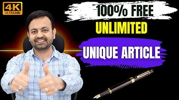 Best Free Unique Article Generator Online for Adsense Approval Content Writing Tools & Blogging