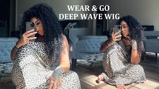 Wear Go Deep Wave Wig Quick Install &amp; Defined Curls| Pre Pluck&amp; Bleach&amp; Cut Ft.Alipearl Hair