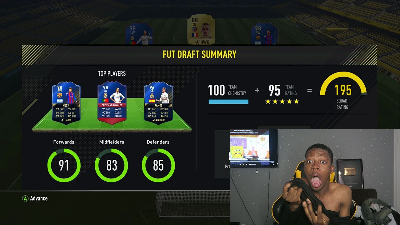 OMG I DID IT!! Breaking Wroetoshaw's 194 rated Fut draft Record - Fifa 17 Fut Draft Challenge