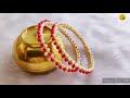 Bangle Making | How to make pearl and crystal beads Bangle with amazing trick | Marathi