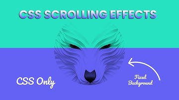 CSS Fixed Background Scrolling Effects | CSS Scrolling Effect @codehal