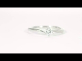PT900 ウェーブライン ソリティア リング for 0.2ct