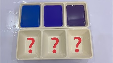 Color Mixing ASMR Video | Can You Guess The Final Colors | Paint Mixing | Water Colors #colormixing 