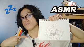 ASMR 😴 "Dibujando" A personajes de mi infancia (Mario Bros) - JoseDav